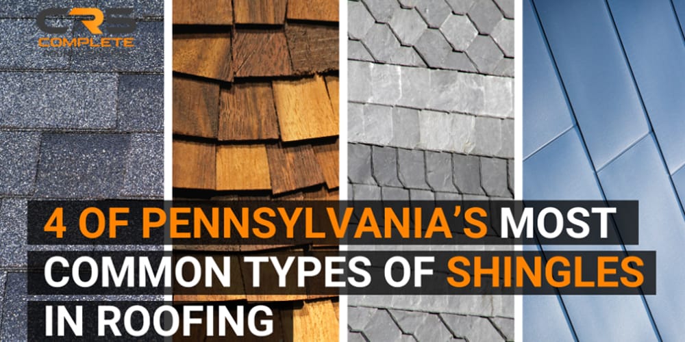 Most common types of roofing shingles Northwest PA